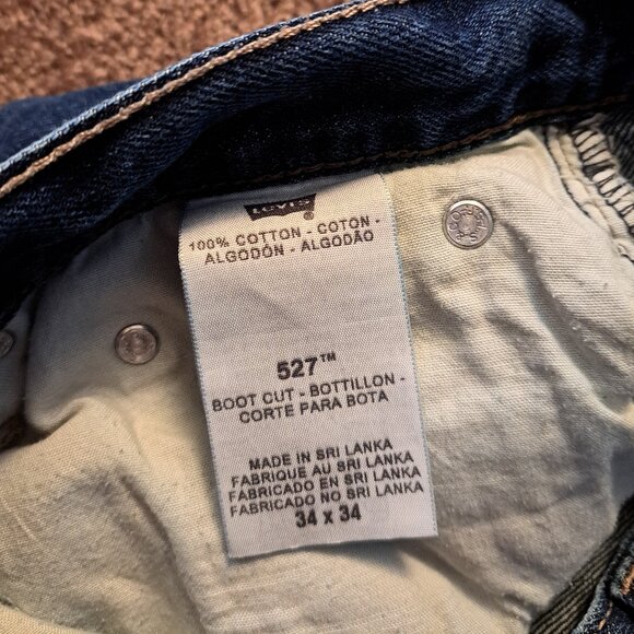 Levi's Men's Bootcut 527 Denim Jeans - Picture 7 of 9